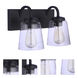 Elsa 2 Light 14 inch Flat Black Vanity Light Wall Light