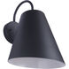 Point Clear 1 Light 9 inch Midnight Outdoor Lantern, Medium