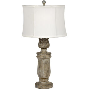 Litex 29 inch 100.00 watt Cottage Grey Table Lamp Portable Light