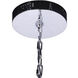 Context LED 28 inch Chrome Chandelier Ceiling Light