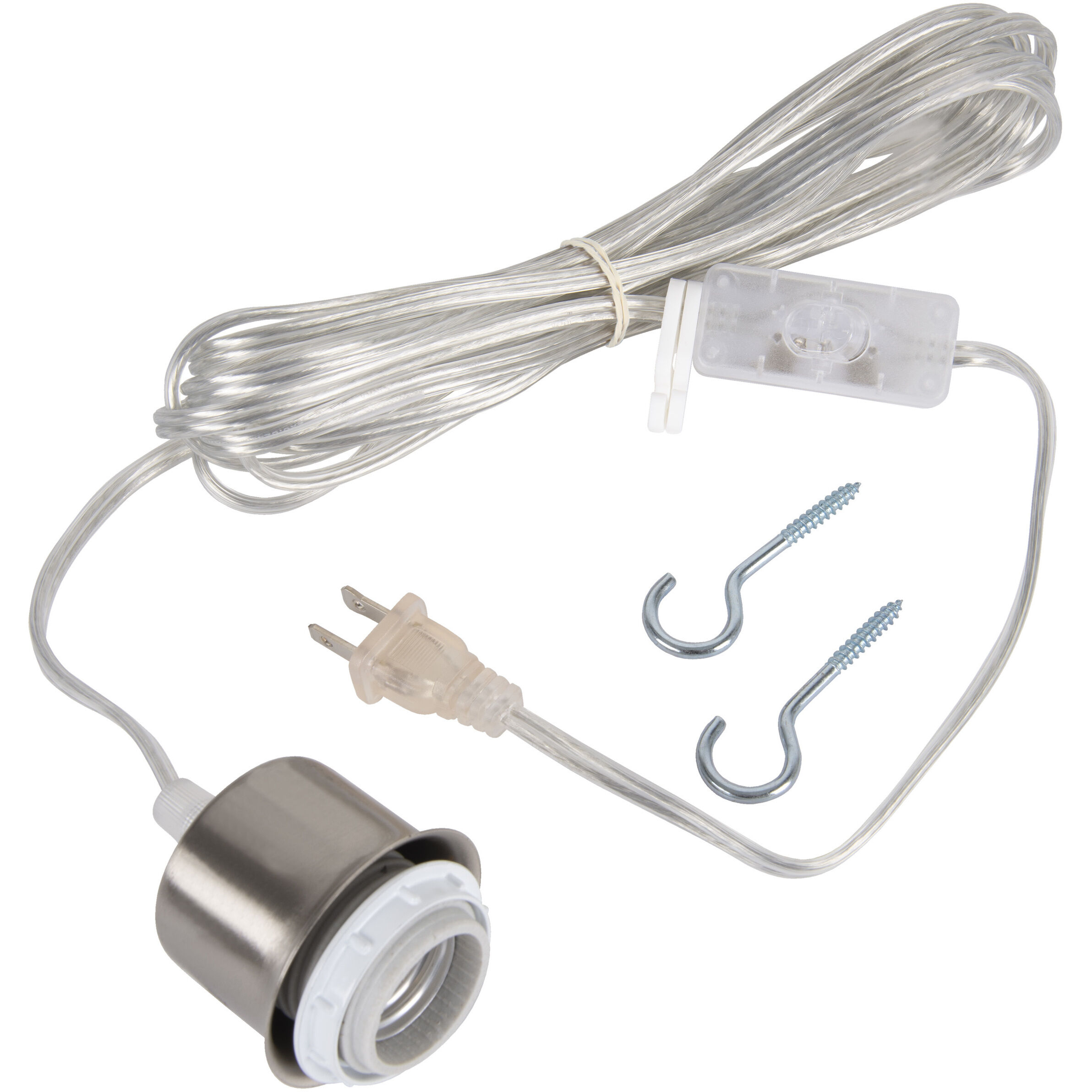 Swag Brushed Polished Nickel Pendant Hardware Ceiling Light