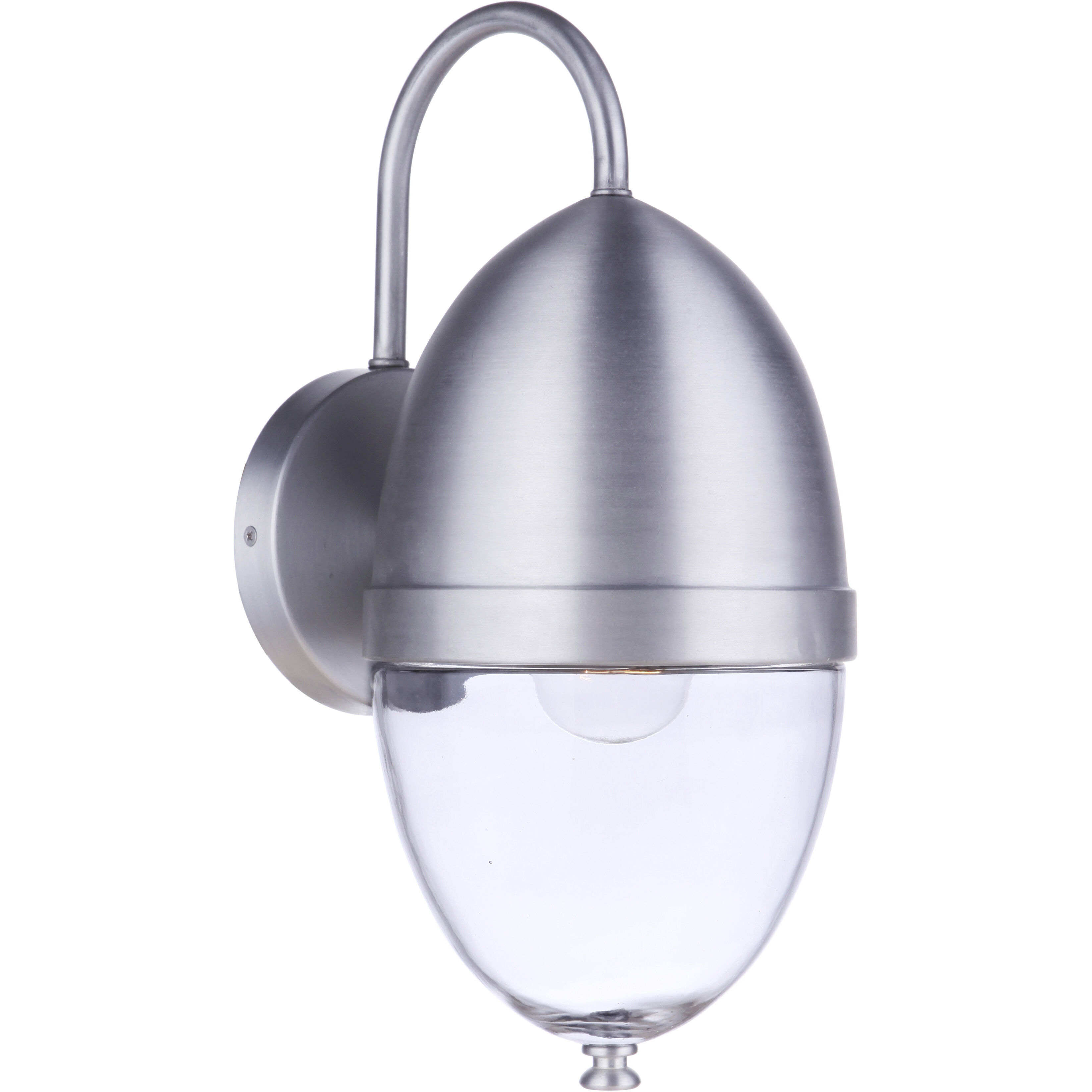 Sivo Outdoor Wall Mount in Satin Aluminum, Medium