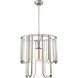 Melody 1 Light 25 inch Brushed Polished Nickel Pendant Ceiling Light