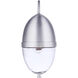 Sivo Outdoor Wall Mount in Satin Aluminum, Medium