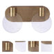Glisten LED 13.39 inch Satin Brass Vanity Wall Light