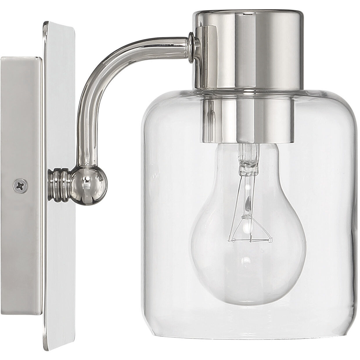 Rori 1 Light 5.25 inch Polished Nickel Wall Sconce Wall Light