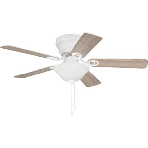 Wyman 42 inch White with White/White Washed Blades Ceiling Fan