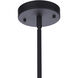 Canon 1 Light 7.5 inch Midnight Outdoor Pendant