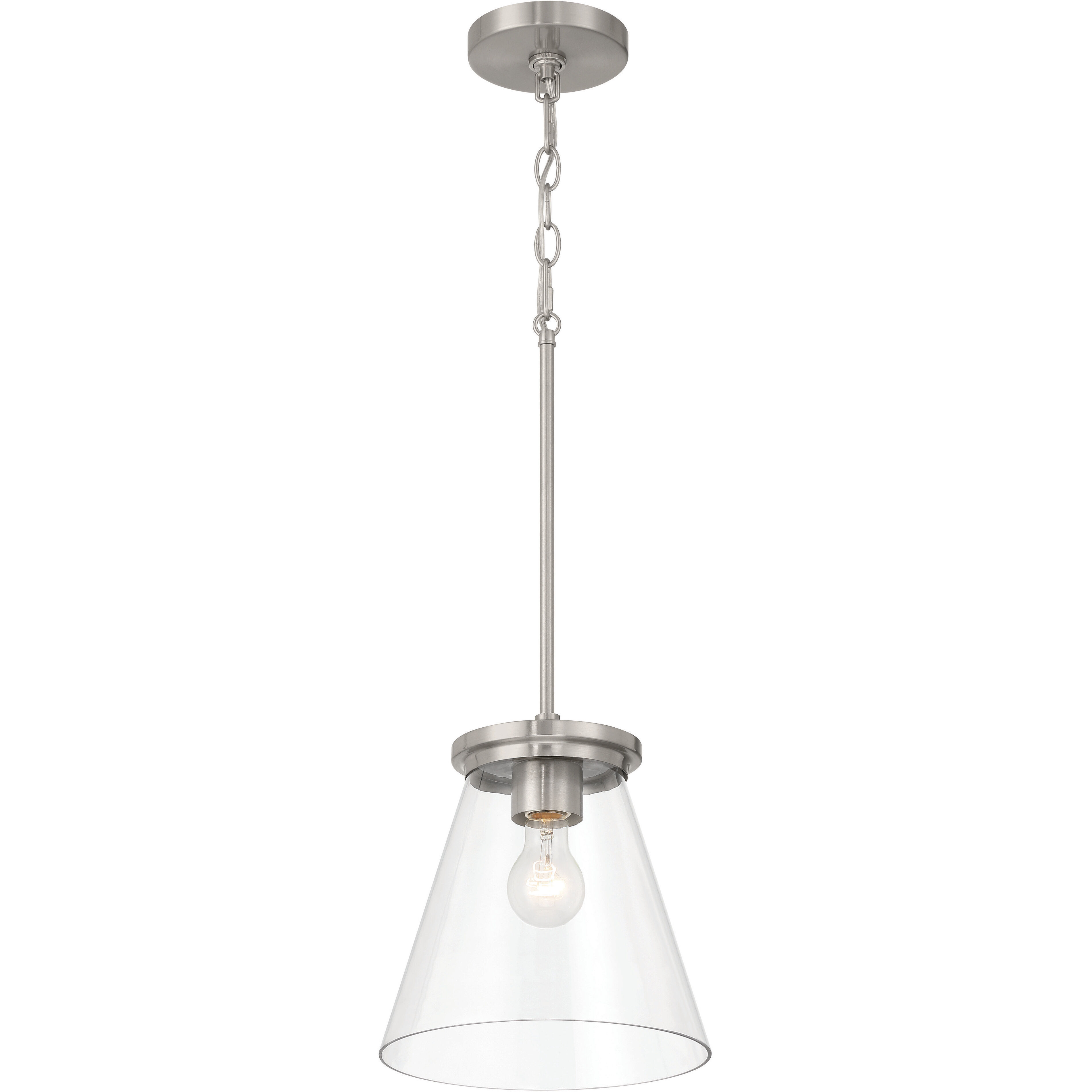 Connell 1 Light 10 inch Brushed Polished Nickel Pendant Ceiling Light