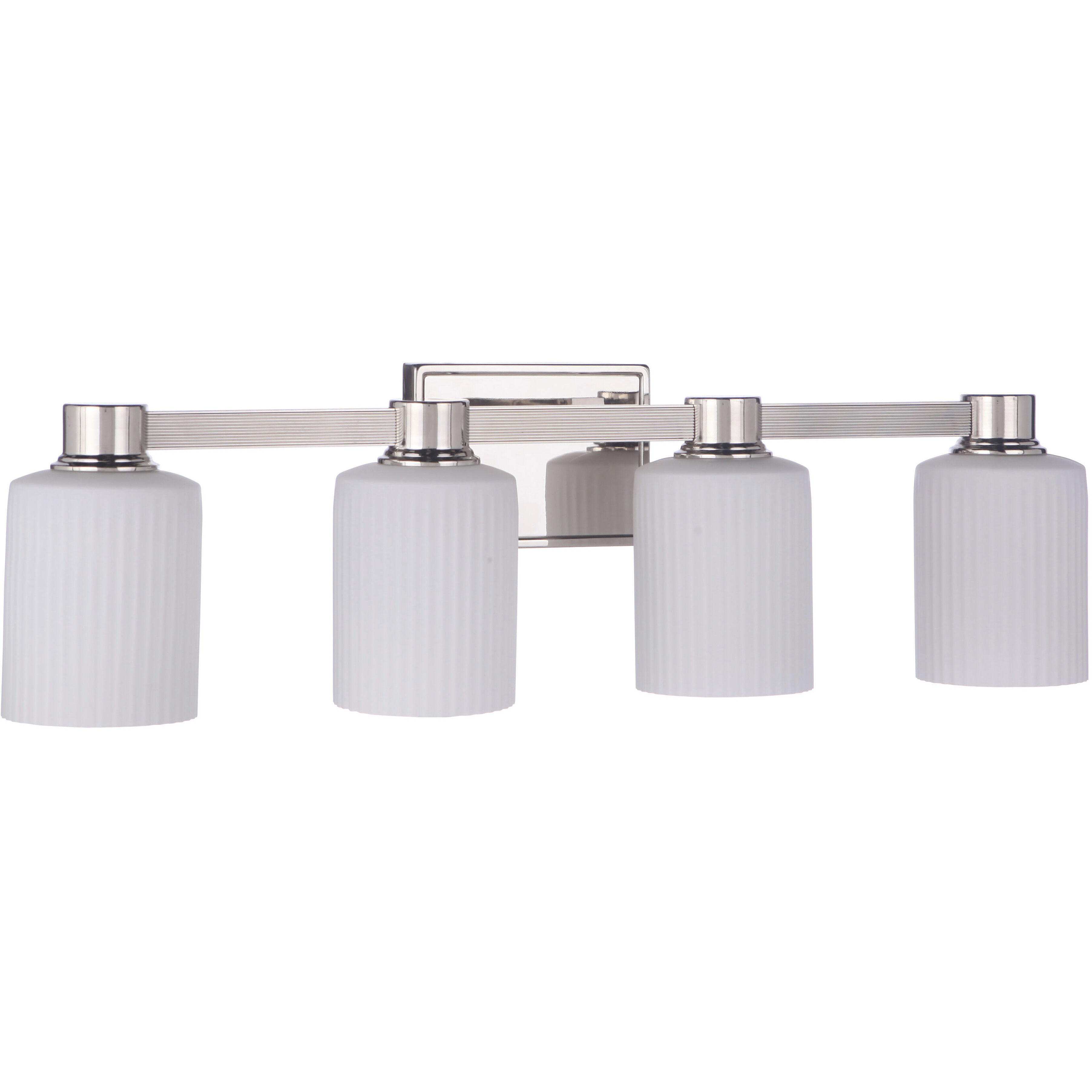 Bretton 4 Light 28 inch Polished Nickel Vanity Light Wall Light