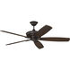 Santori 60 inch Espresso with Walnut Blades Ceiling Fan (Blades Included)