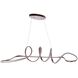 Pulse LED 12 inch Champagne Brass Pendant Ceiling Light