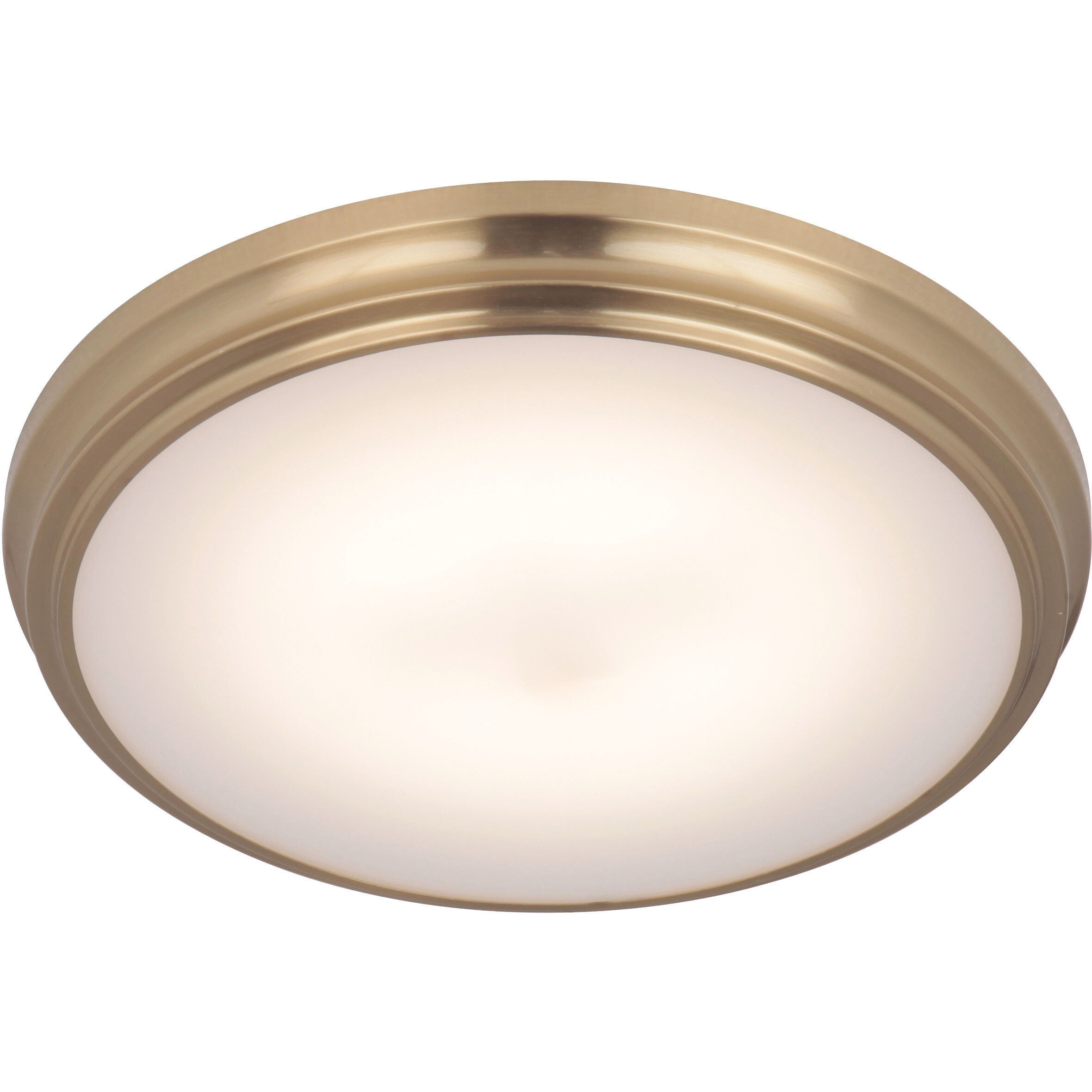 Neighborhood X66 Series LED 11 inch Satin Brass Flushmount Ceiling Light 