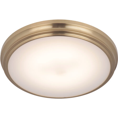 Neighborhood X66 Series LED 11 inch Satin Brass Flushmount Ceiling Light