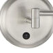 Palmer 12.01 inch 60 watt Brushed Polished Nickel Swing Arm Wall Sconce Wall Light