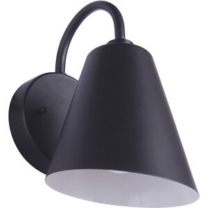 Point Clear 1 Light 7 inch Midnight Outdoor Lantern, Small