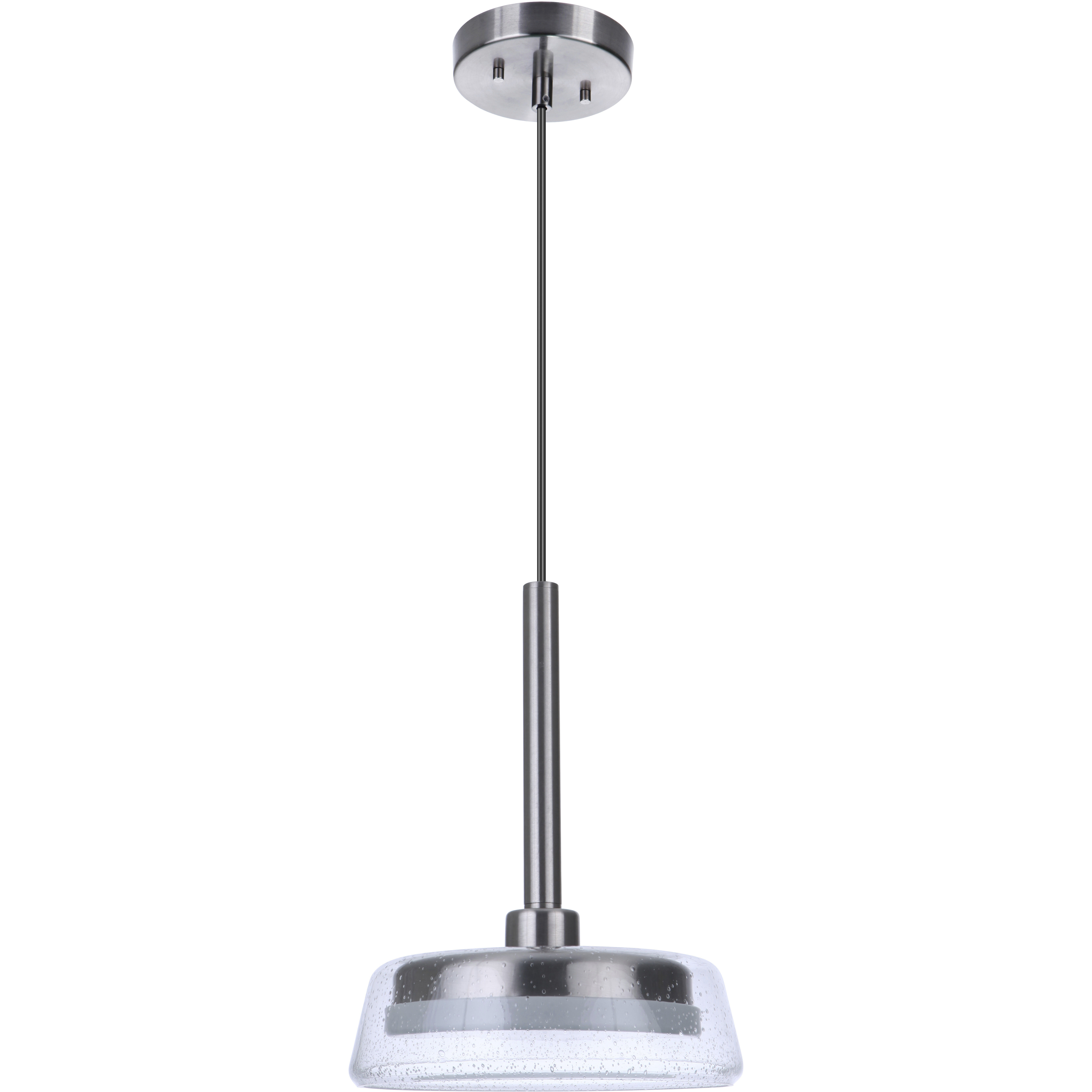 Centric LED 10 inch Brushed Polished Nickel Pendant Ceiling Light