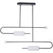 Tuli LED 43.3 inch Flat Black Island Light Ceiling Light