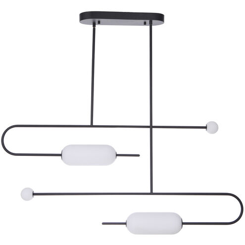 Tuli LED 43.3 inch Flat Black Island Light Ceiling Light
