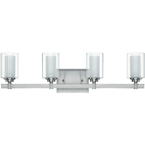 Neighborhood Celeste 4 Light 27 inch Brushed Polished Nickel Vanity Light Wall Light