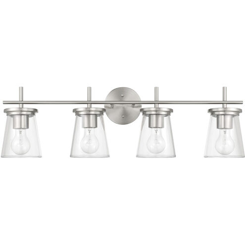 Connell 4 Light 30.5 inch Brushed Polished Nickel Vanity Light Wall Light