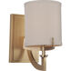 Gallery Devlyn 1 Light 6 inch Vintage Brass Wall Sconce Wall Light, Gallery Collection