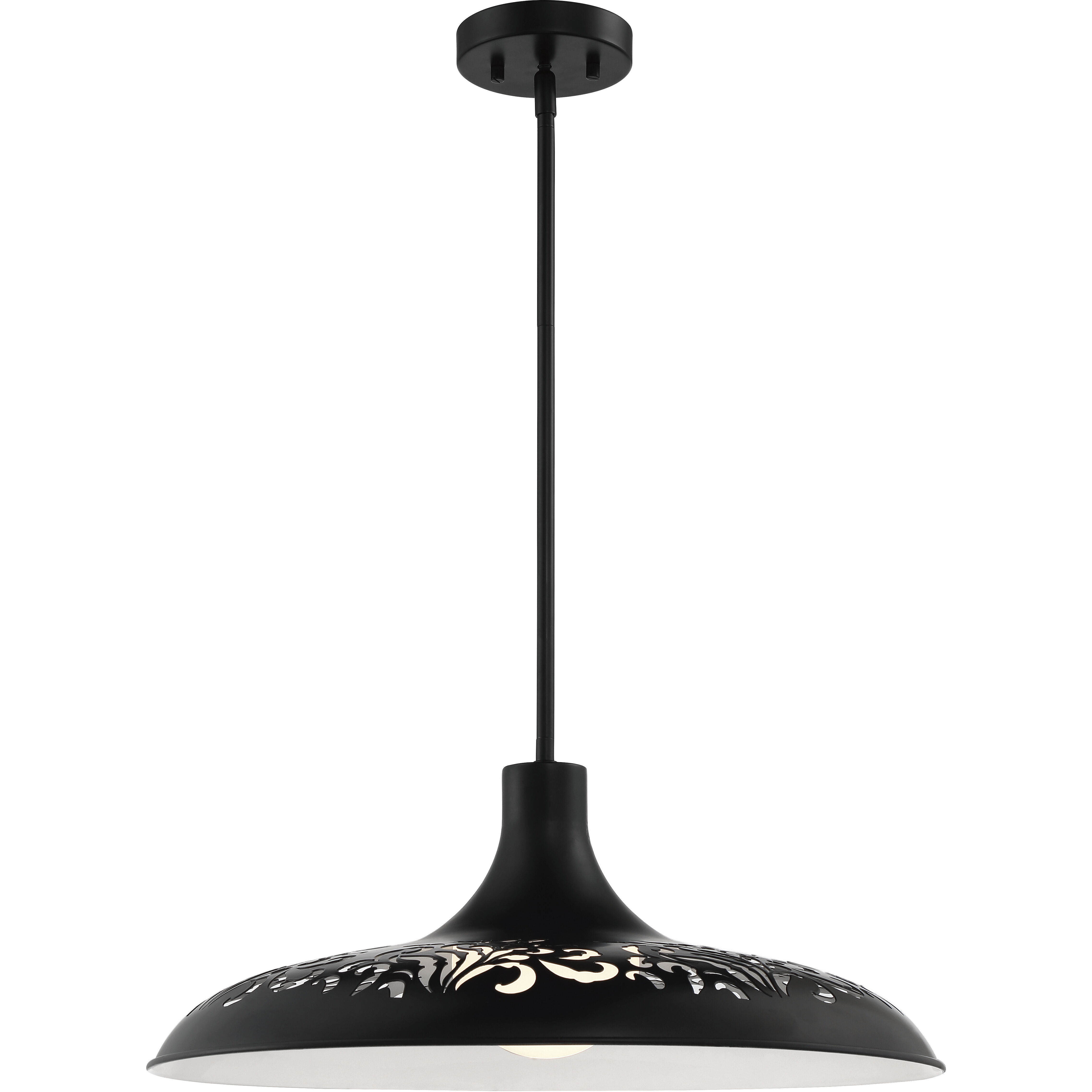Pocco 1 Light 21.25 inch Flat Black Pendant Ceiling Light