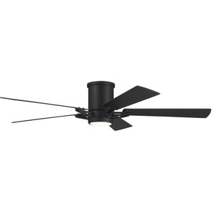 Wyatt 52 inch Flat Black with Flat black/Greywood Blades Ceiling Fan