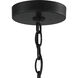 Collins 4 Light 23.75 inch Flat Black Chandelier Ceiling Light