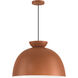 Ventura Dome 1 Light 20 inch Baked Clay Pendant Ceiling Light
