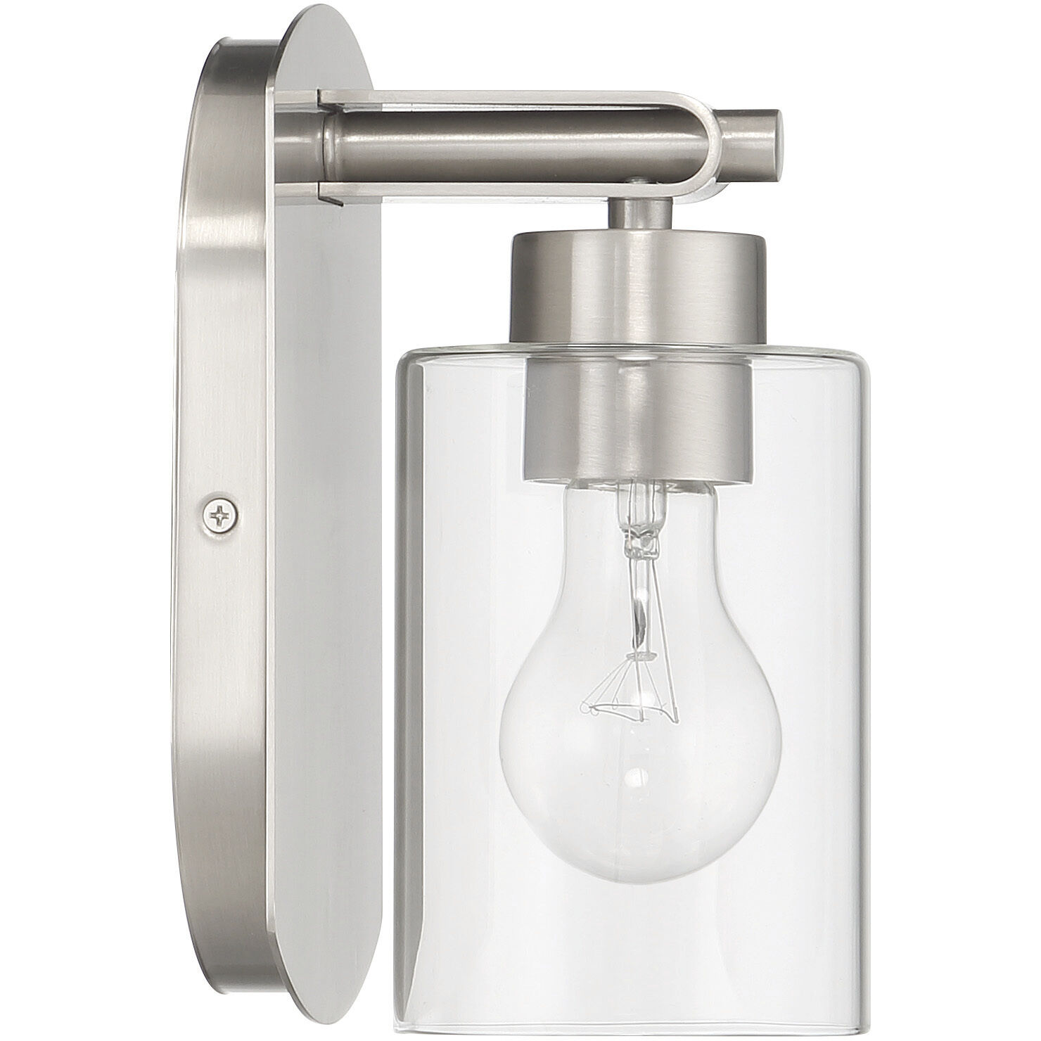 Hendrix 1 Light 5.25 inch Brushed Polished Nickel Wall Sconce Wall Light
