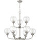 Glenda 9 Light 29.5 inch Brushed Polished Nickel Chandelier Ceiling Light
