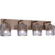 Andie 4 Light 28 inch Satin Brass Vanity Light Wall Light