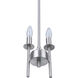 Larrson 2 Light 5.63 inch Brushed Polished Nickel Mini Pendant Ceiling Light