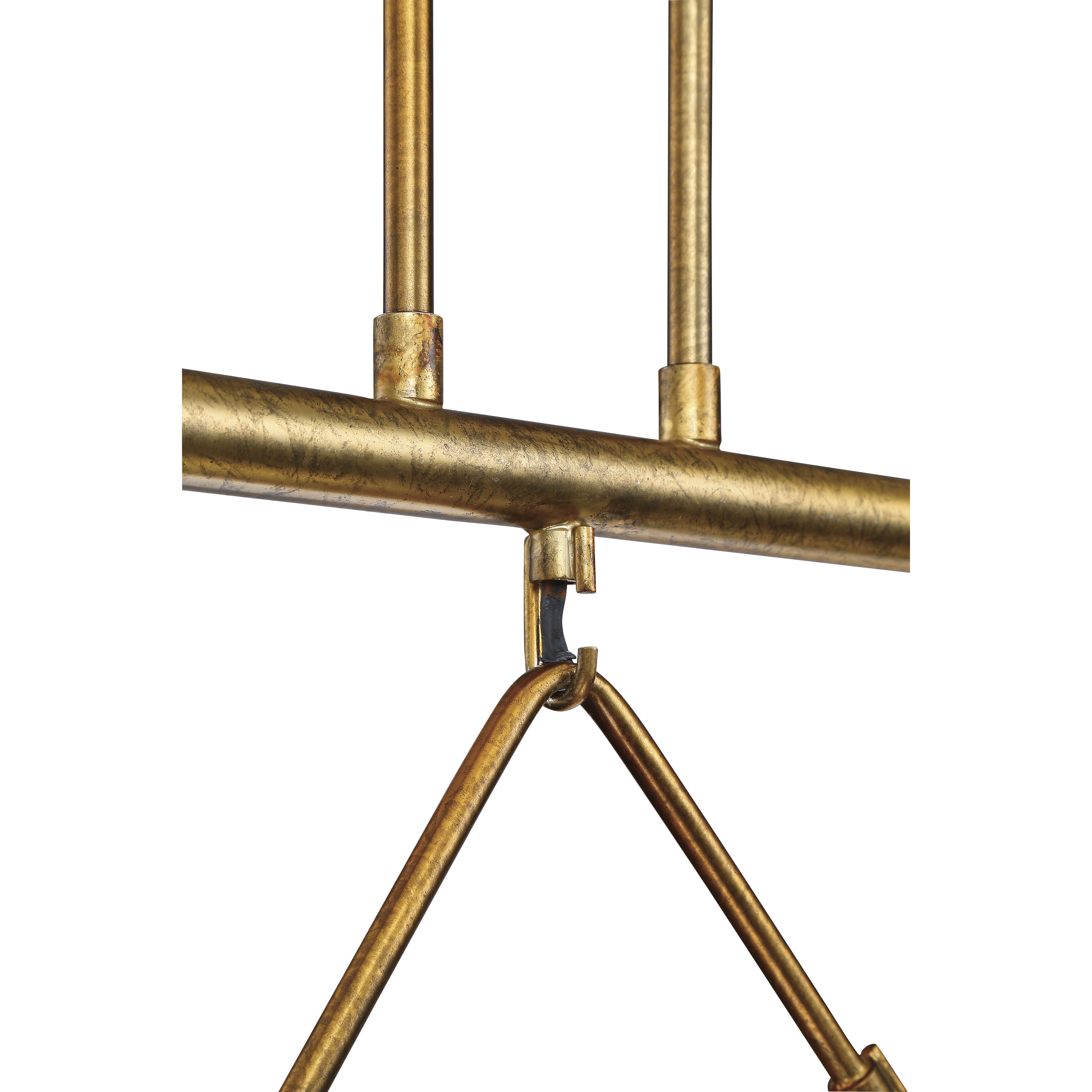 Orion 6 Light 45.25 inch Patina Aged Brass Island Light Ceiling Light