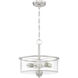 Neighborhood Bolden 2 Light 13 inch Brushed Polished Nickel Convertible Semi Flush Ceiling Light in Clear Seeded, Neighborhood Collection