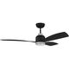 Donovan 52 inch Flat Black/Painted Nickel with Flat Black/Flat Black Blades Ceiling Fan