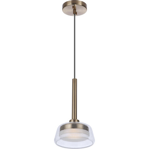 Centric LED 7 inch Satin Brass Pendant Ceiling Light