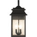 Crossbend 2 Light 19 inch Textured Black Outdoor Wall Mount in Textured Matte Black