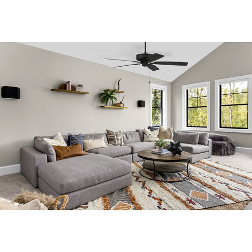 Pro Plus 52 inch Brushed Polished Nickel with Driftwood/Grey Walnut Blades Contractor Ceiling Fan
