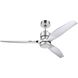Sonnet 52 inch Polished Nickel Ceiling Fan, Blades Included