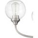 Glenda 3 Light 20 inch Brushed Polished Nickel Chandelier Ceiling Light