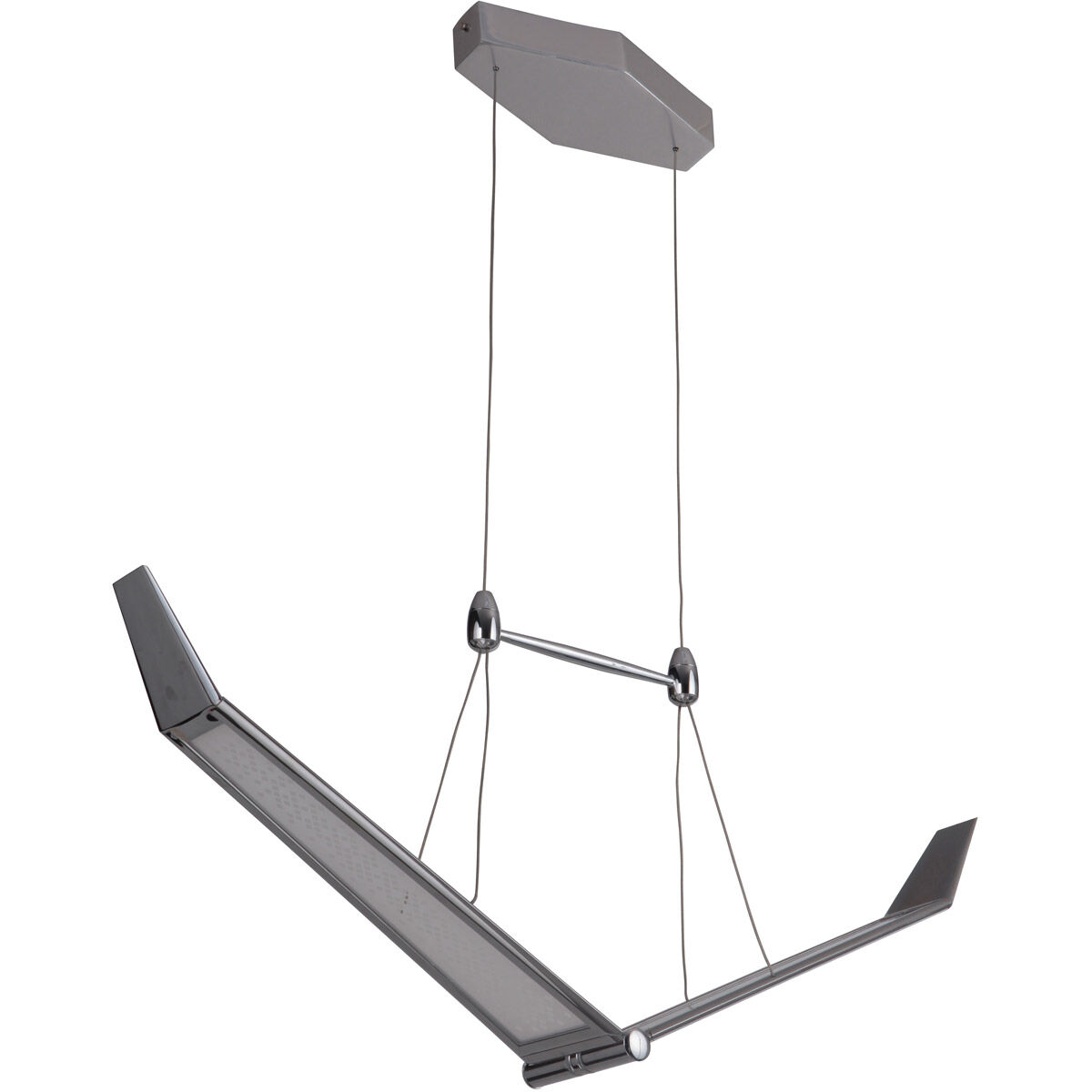 Jetstream LED 5 inch Chrome Chandelier Ceiling Light, Medium