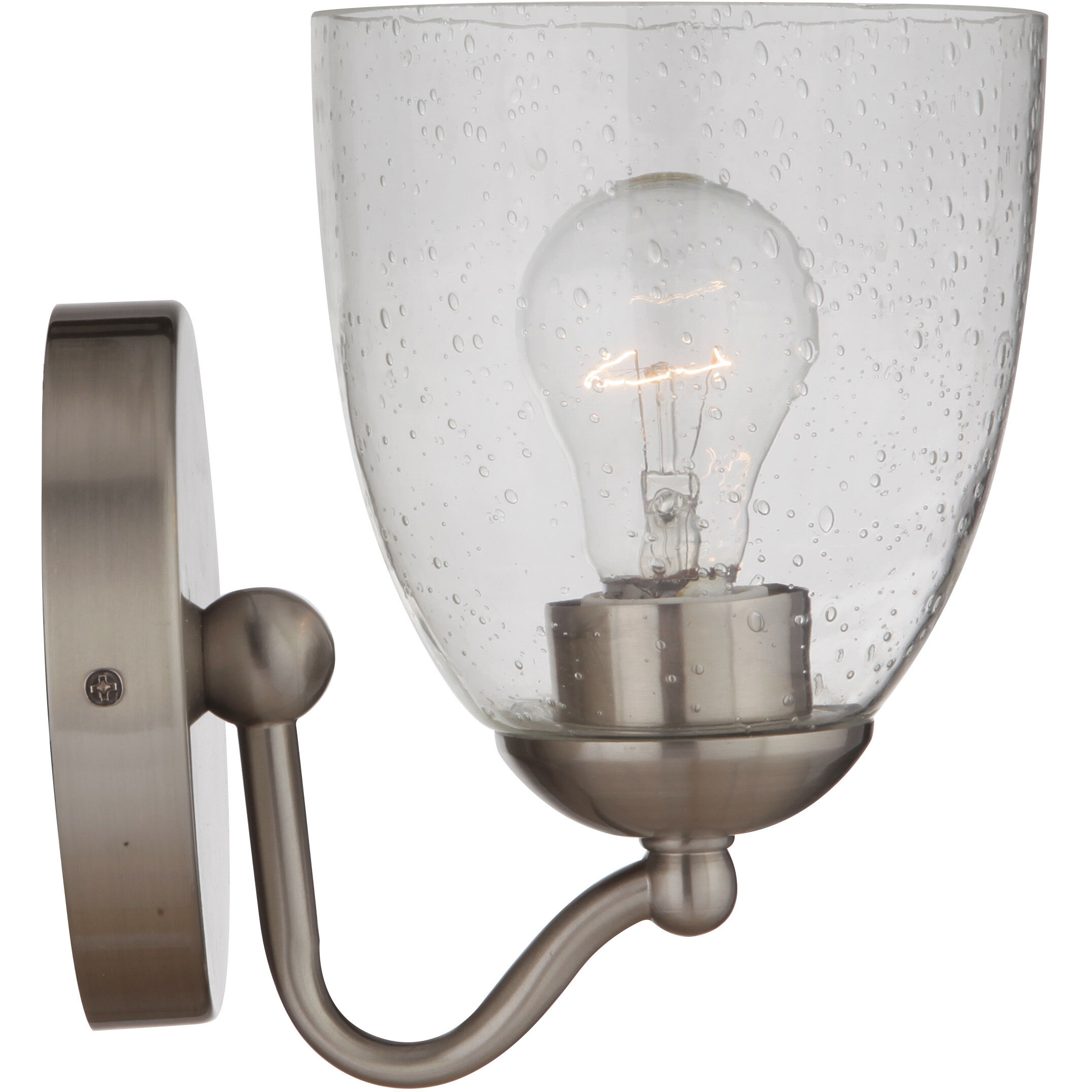 Neighborhood Hillridge 1 Light 5.5 inch Brushed Polished Nickel Wall Sconce Wall Light, Neighborhood Collection