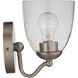 Neighborhood Hillridge 1 Light 5.5 inch Brushed Polished Nickel Wall Sconce Wall Light, Neighborhood Collection