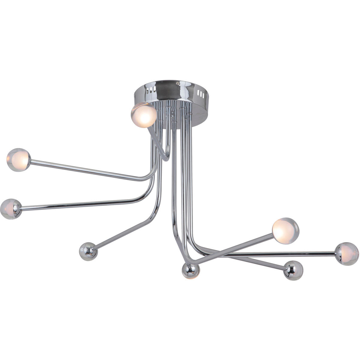 Solis LED 33 inch Chrome Flushmount Ceiling Light