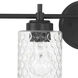 Claire 4 Light 29.63 inch Flat Black Vanity Light Wall Light