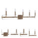 Graclyn 5 Light 45 inch Satin Brass Vanity Light Wall Light