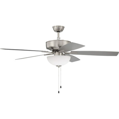 Pro Plus 211 52 inch Brushed Polished Nickel with Brushed Nickel/Greywood Blades Ceiling Fan, Blades Included