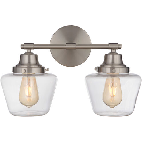 Neighborhood Essex 2 Light 18 inch Brushed Polished Nickel Vanity Light Wall Light, Neighborhood Collection